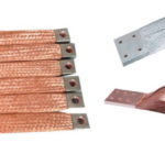 Flat copper braided busbar shunt connector